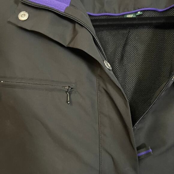 Ralph Lauren Active black windbreaker medium full crest emblem - Picture 3 of 10